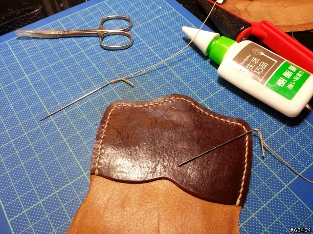 【手工皮件分享】舊瓶新裝之 Hand Made 野牛皮零錢包