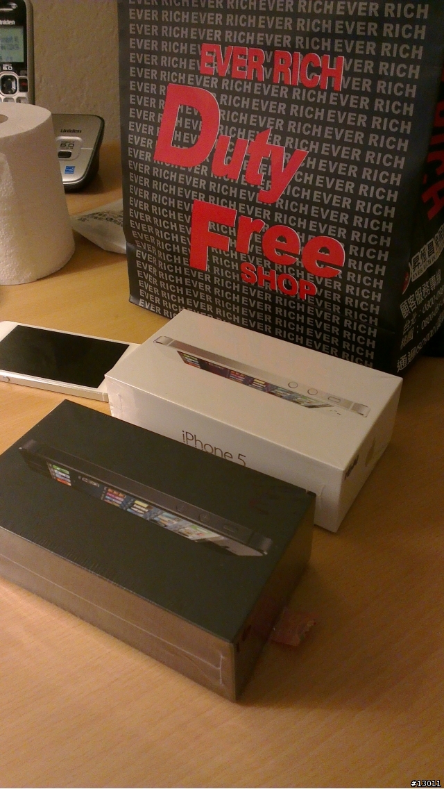 出境旅客注意！免稅iphone5！