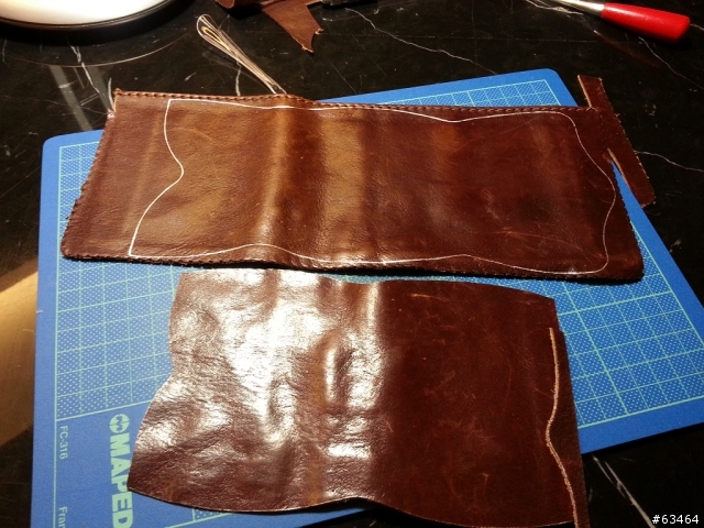 【手工皮件分享】舊瓶新裝之 Hand Made 野牛皮零錢包