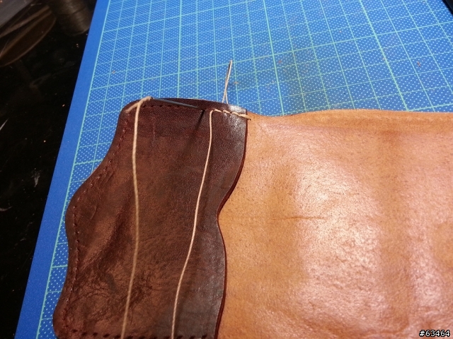 【手工皮件分享】舊瓶新裝之 Hand Made 野牛皮零錢包