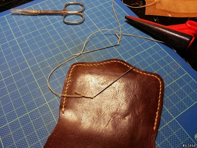 【手工皮件分享】舊瓶新裝之 Hand Made 野牛皮零錢包