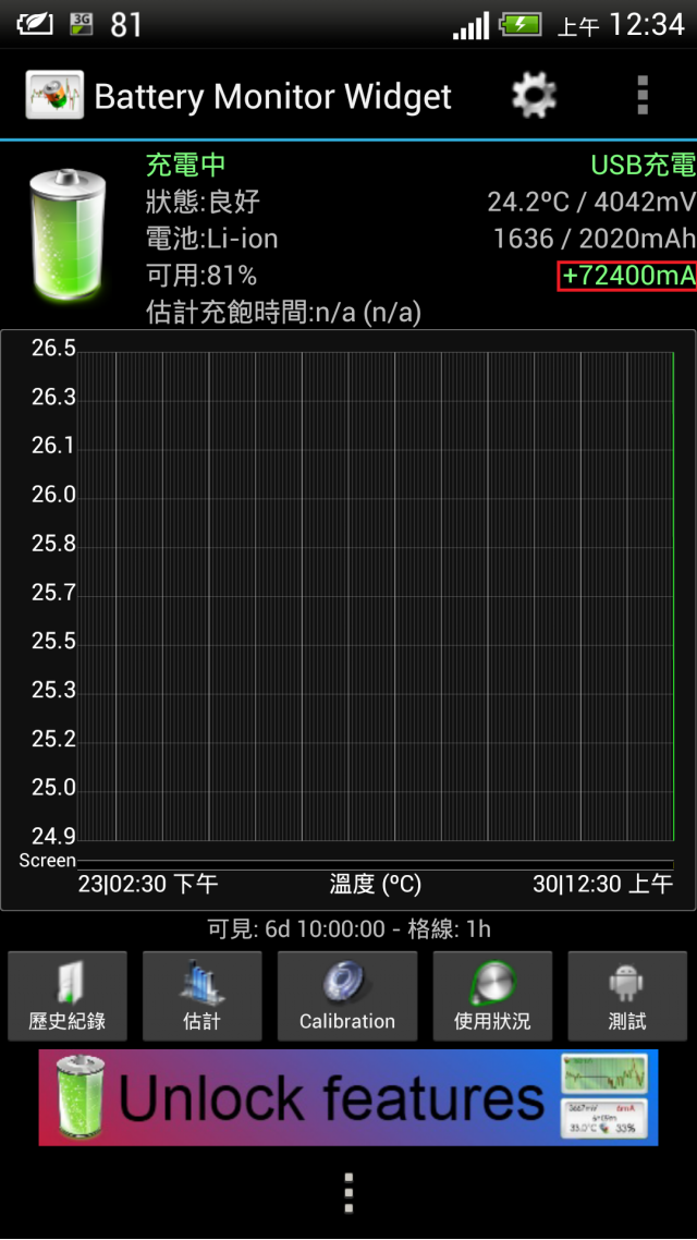 Butterfly使用Battery Monitor Widget遇到問題