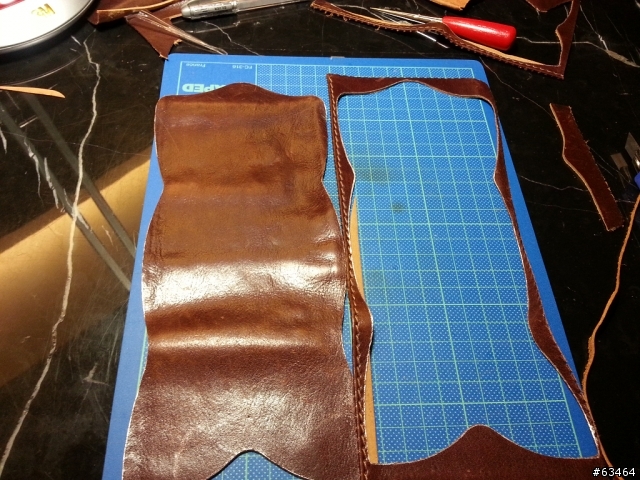 【手工皮件分享】舊瓶新裝之 Hand Made 野牛皮零錢包
