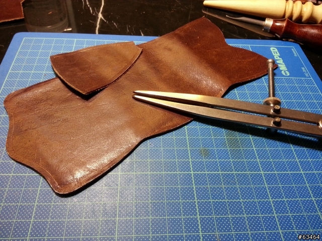 【手工皮件分享】舊瓶新裝之 Hand Made 野牛皮零錢包