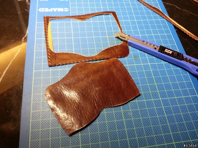 【手工皮件分享】舊瓶新裝之 Hand Made 野牛皮零錢包