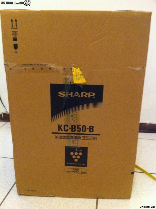 [開箱文]SHARP 加溼 空氣清淨機 KC-B50