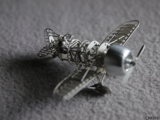 【撿到寶】 DERO BASE  Gee Bee R-1 & BENDIX Pylon   1:160 骨感金屬飛機模型