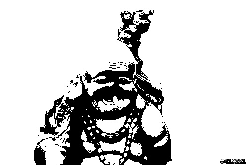 (求救)請問如何把圖片修成只剩黑白雙色