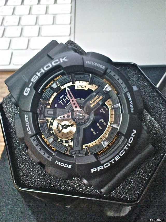 〔開箱〕My little brother's birthday gift. G-SHOCK GA-110RG-1A 限量玫瑰金