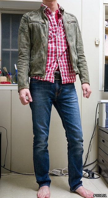 DENIM&SUPPLY 重磅刷舊騎士夾克(補實穿)