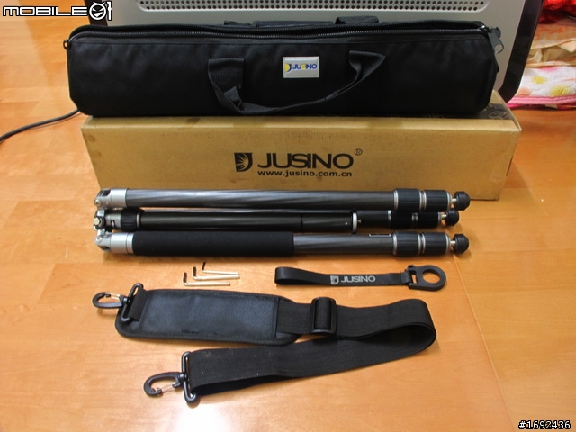 [開箱]佳鑫悅 JUSINO TK-283C 三節 碳纖維 腳架