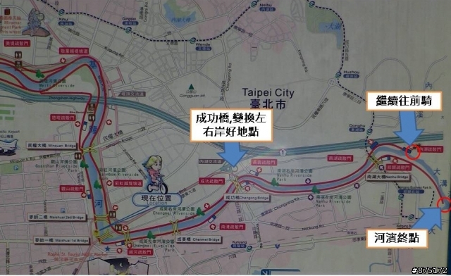 [路線]光復橋>大佳河濱>五堵車站...75KM