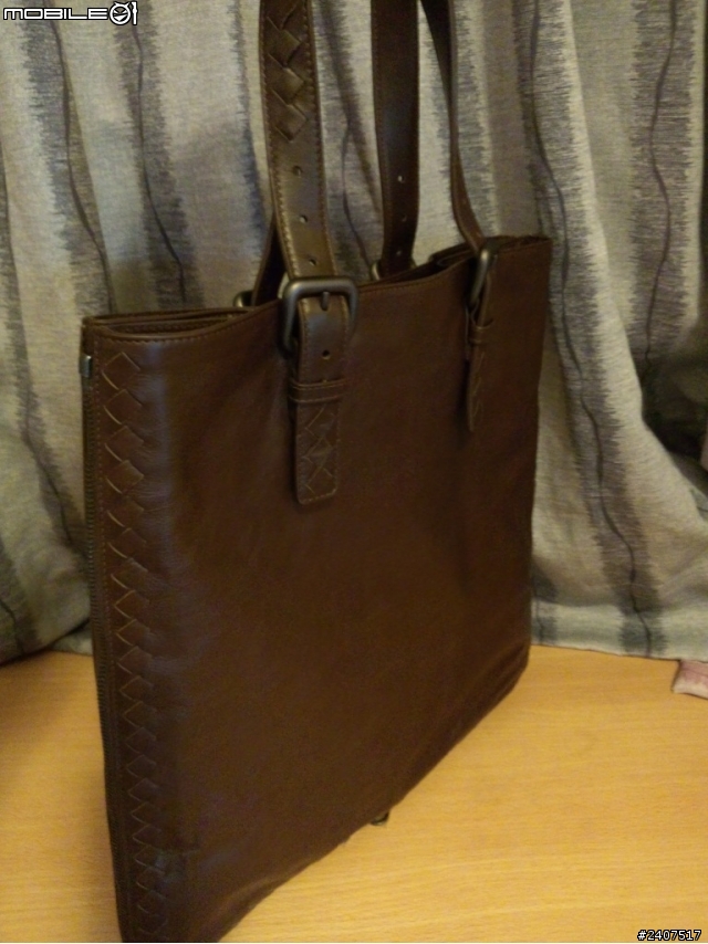 [開箱] Bottega Veneta（BV） 深啡色男Tote Bag