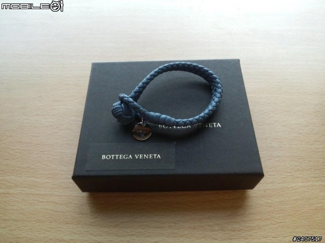 [開箱] Bottega Veneta（BV）水藍色手環