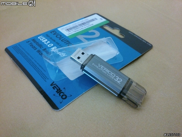 [開箱+簡易測試]Verico TM03 32GB(USB 3.0)隨身碟