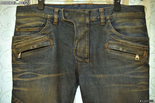 [產地直送]2013SS Balmain灰泥上膠褲Slim Biker Jeans