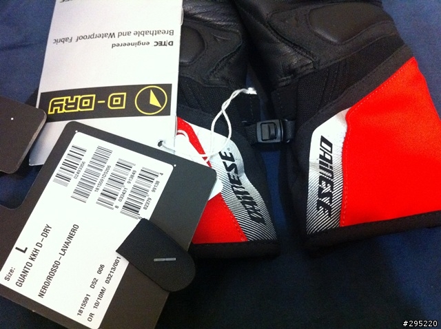 [開箱] Dainese Guanto KKH D-DRY   1/27新增使用心得