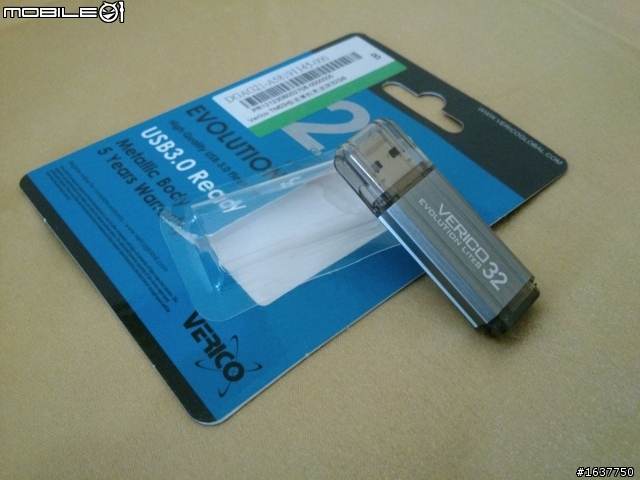 [開箱+簡易測試]Verico TM03 32GB(USB 3.0)隨身碟
