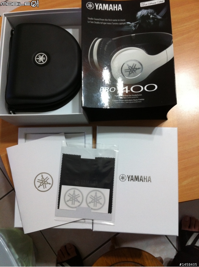「開箱」YAMAHA耳罩式耳機HPH-PRO400白色