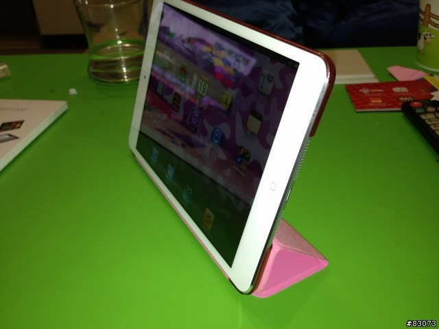 iPAD Mini 便宜的Smart Cover加粉嫩後殼簡易開箱(新增重量量測)