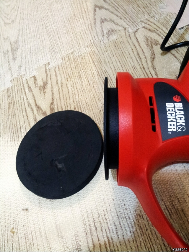 -簡易改裝分享-  我也有可換棉盤的DA打蠟機! 百工KP600 up to KP600 Pro