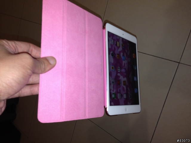 iPAD Mini 便宜的Smart Cover加粉嫩後殼簡易開箱(新增重量量測)