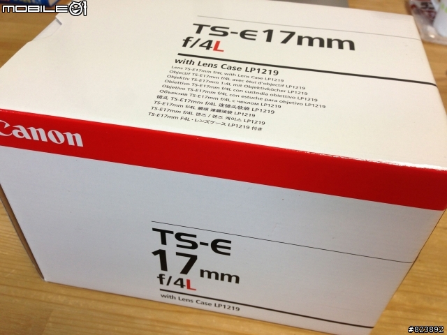[開箱] TS-E 17mm F4L