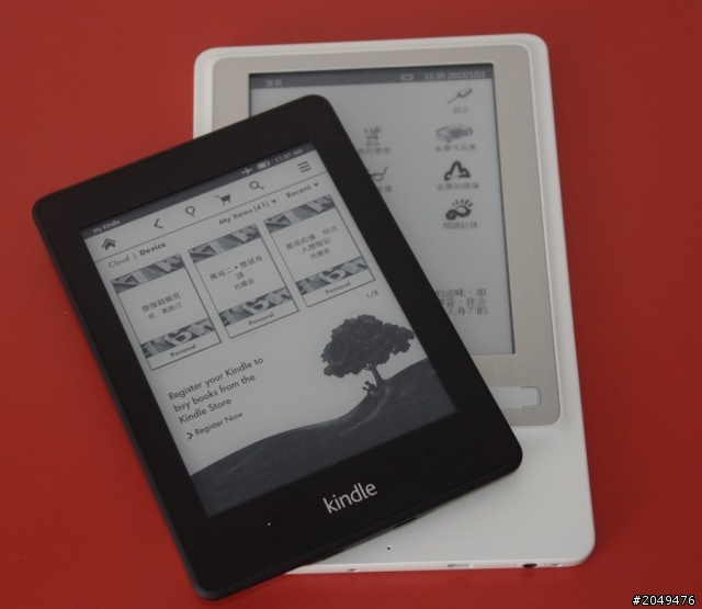【外觀比一比】Amazon Kindle Paperwhite VS.優派遠流金庸機