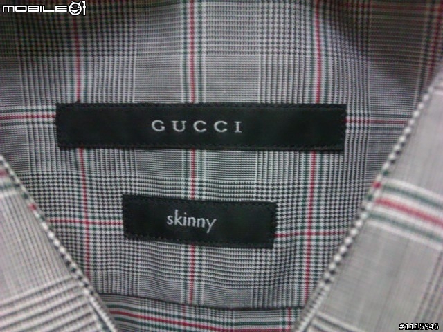 GUCCI skinny 修身長袖條紋襯衫