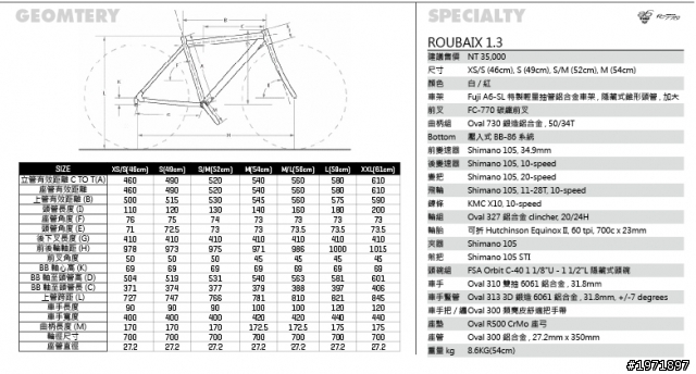 [開箱] 我的第一台公路車- FUJI Roubaix 1.3