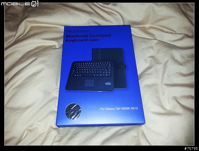 [ 開箱 ] (NOTE 10.1 用) 來分享一下新入手的"Modison"Bluetooth touchpad Keyboard case
