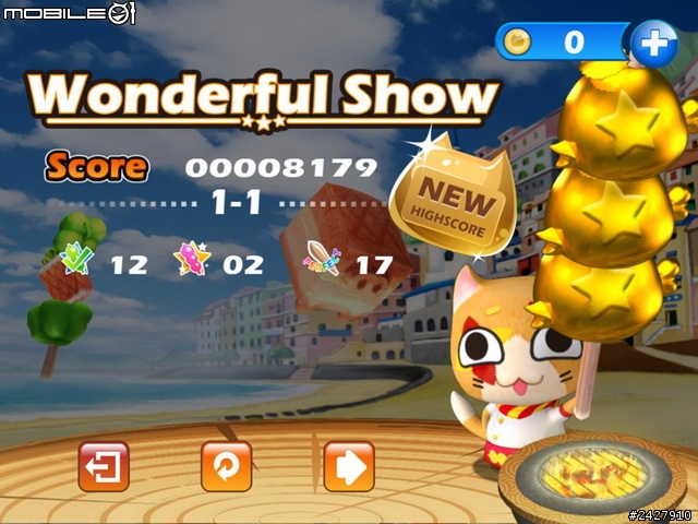 [iOS][遊戲評測][串串喵] 放下屠刀，换上叉串，不切西瓜愛串燒的超可愛「串串喵」