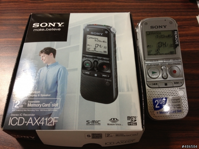 開箱Sony ICD-AX412F錄音筆