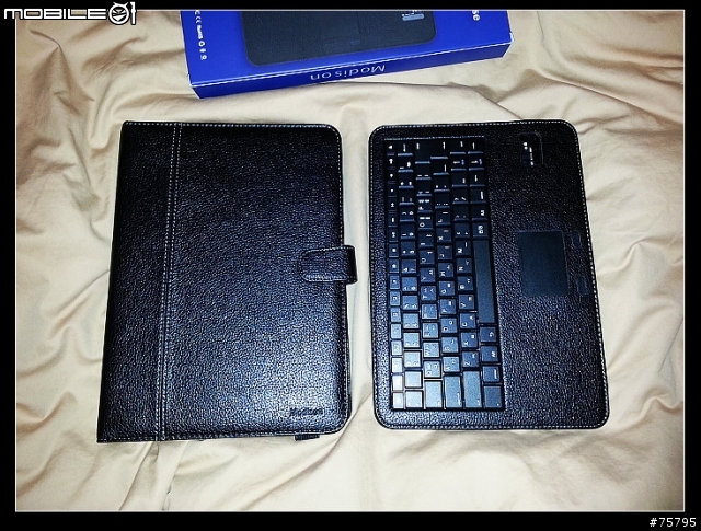 [ 開箱 ] (NOTE 10.1 用) 來分享一下新入手的"Modison"Bluetooth touchpad Keyboard case
