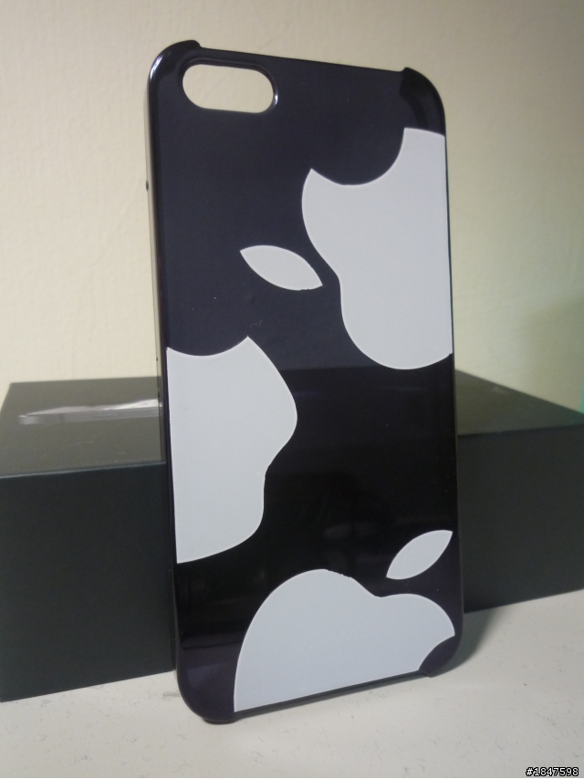 iPhone 5 Usams保護殼+簡單手工Apple送的蘋果貼紙