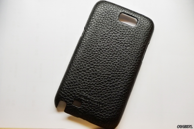 【開盒】純牛皮手機背蓋 for Note2