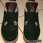 AJ4代 黑紅配色 請大家幫我看看是真的假的