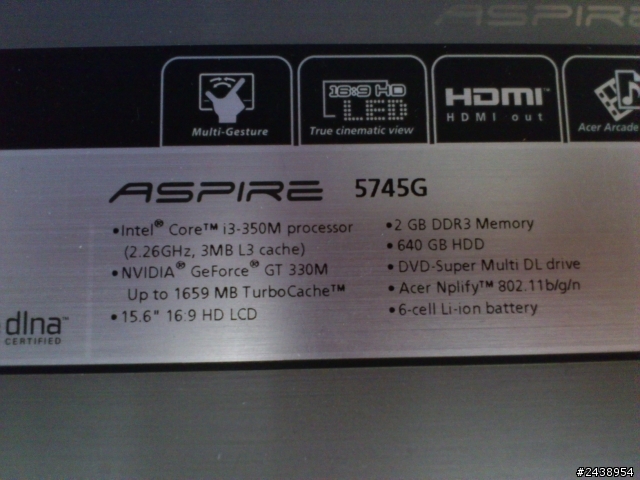 【舊機】ASPLRE 5745G 更換硬碟請教