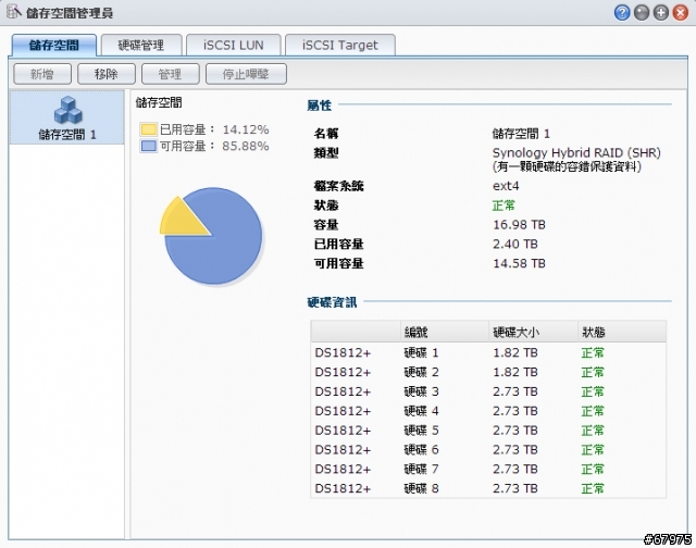 WD RED 3TB+DS-1812+ [年終歲末的資料大整理]