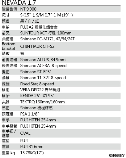 一萬元以下的登山車~Fuji or HASA or 美利達