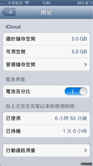 iPhone5實在太省電了