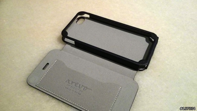 <俐落優雅皮革包裹> Arevo Premium側翻式皮套for iPhone5開箱分享