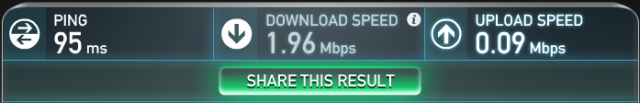 中華低頻寬的ADSL PING值都這樣嗎?
