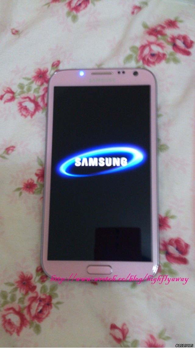 ♥[分享]♥ Samsung 櫻花粉 Note2 16G開箱