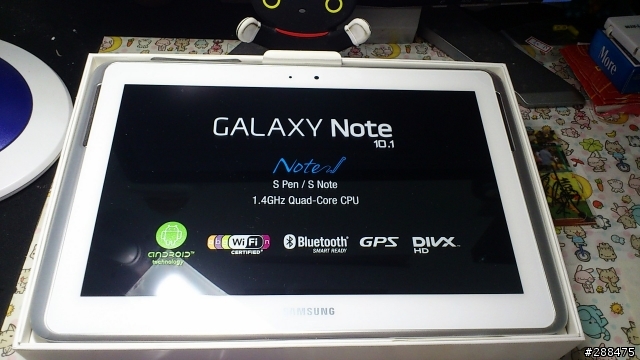 [開箱]20130214 給老婆的西洋情人節禮物SAMSUNG GALAXY Note 10.1 Wi-Fi