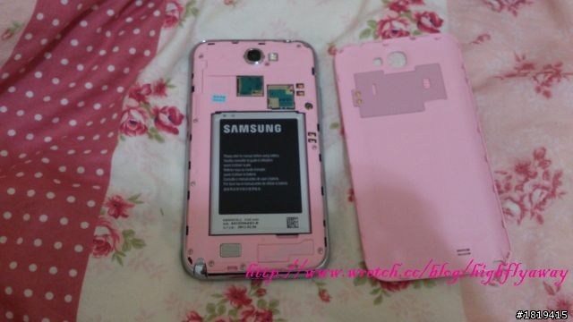 ♥[分享]♥ Samsung 櫻花粉 Note2 16G開箱