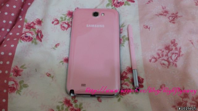 ♥[分享]♥ Samsung 櫻花粉 Note2 16G開箱