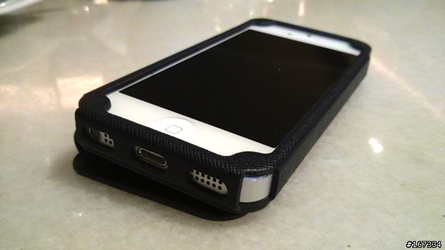 <俐落優雅皮革包裹> Arevo Premium側翻式皮套for iPhone5開箱分享