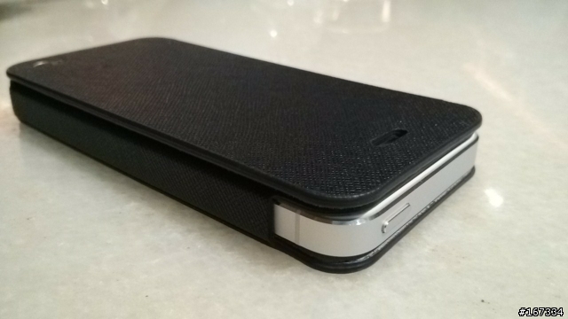 <俐落優雅皮革包裹> Arevo Premium側翻式皮套for iPhone5開箱分享