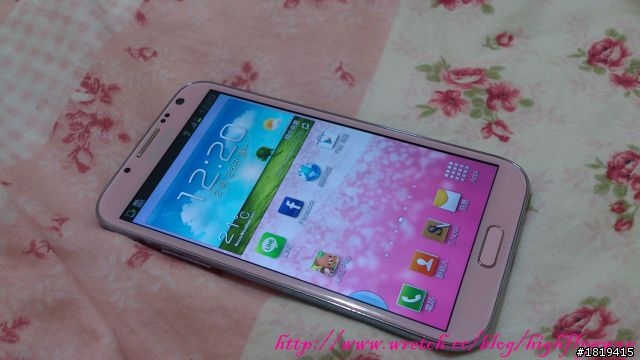 ♥[分享]♥ Samsung 櫻花粉 Note2 16G開箱